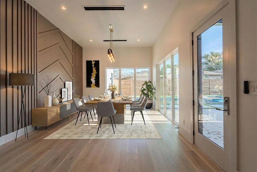 Furnished interior view inside a new home in , Dallas (Image 28).