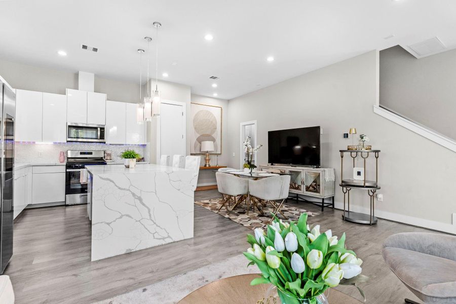 Furnished interior view inside a new home in , Houston (Image 37).
