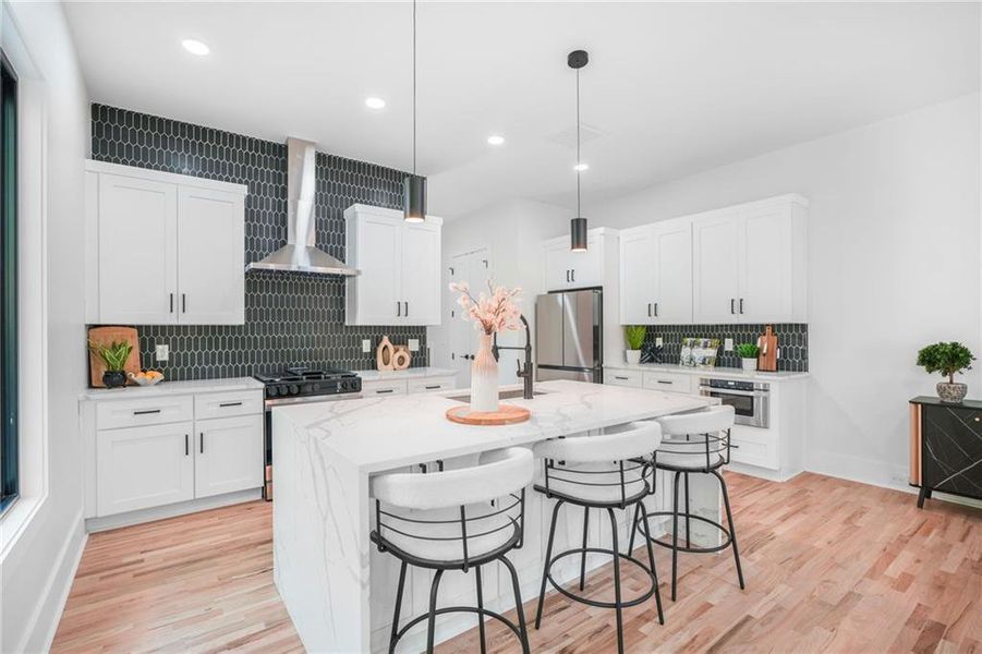 Furnished interior view inside a new home in , Atlanta (Image 6).