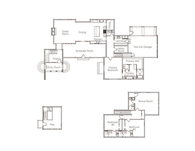 2D floor plan layout of this home in , Arden, NC (Image 2).
