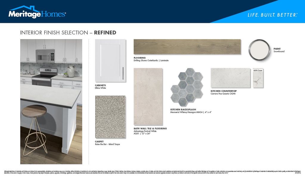 Sample of building materials used in homes in Cedarcrest Townhomes, Fairview (Image 14).