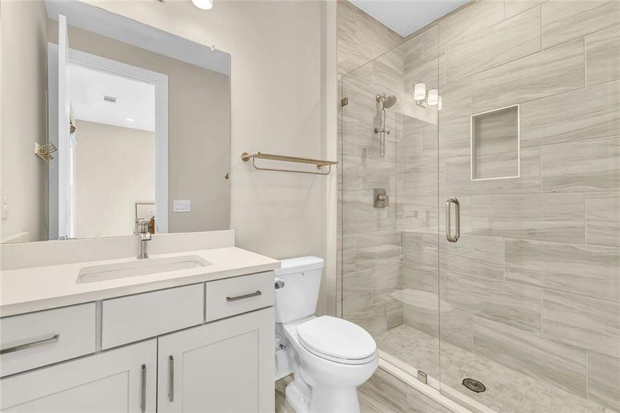 Furnished interior view inside a new home in Manning on the Square, Alpharetta (Image 7).