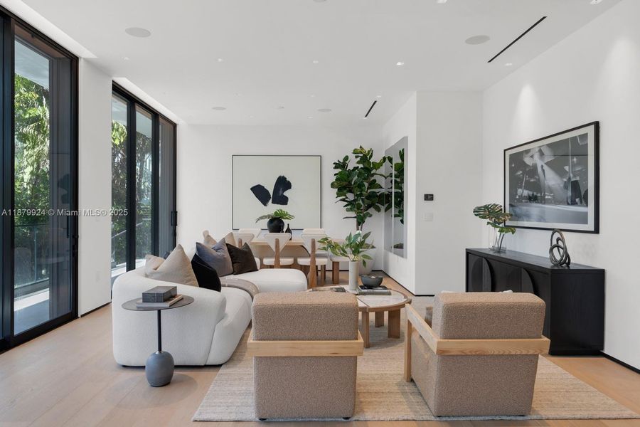 Furnished interior view inside a new home in , Miami Beach (Image 35).