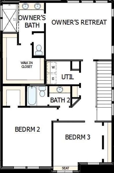 2D floor plan layout of this home in Trailside at Cottonwood Creek, Colorado Springs, CO (Image 5). 2D floor plan layout of this home in Trailside at Cottonwood Creek, Colorado Springs, CO (Image 5).