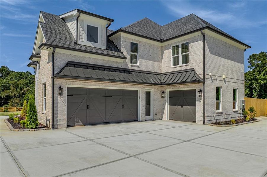 Front exterior of a new home in , Dacula, GA, highlighting curb appeal (Image 33).