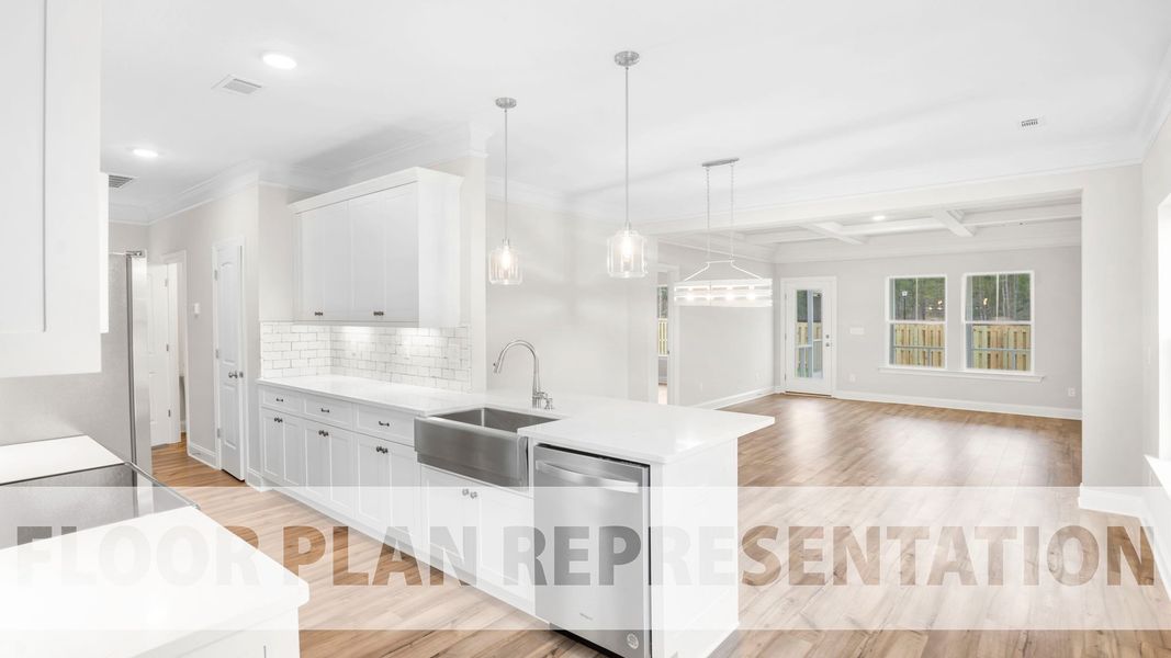 Kitchen to Cafe | 2120 Plan by Ivey Homes Kitchen to Cafe | 2120 Plan by Ivey Homes