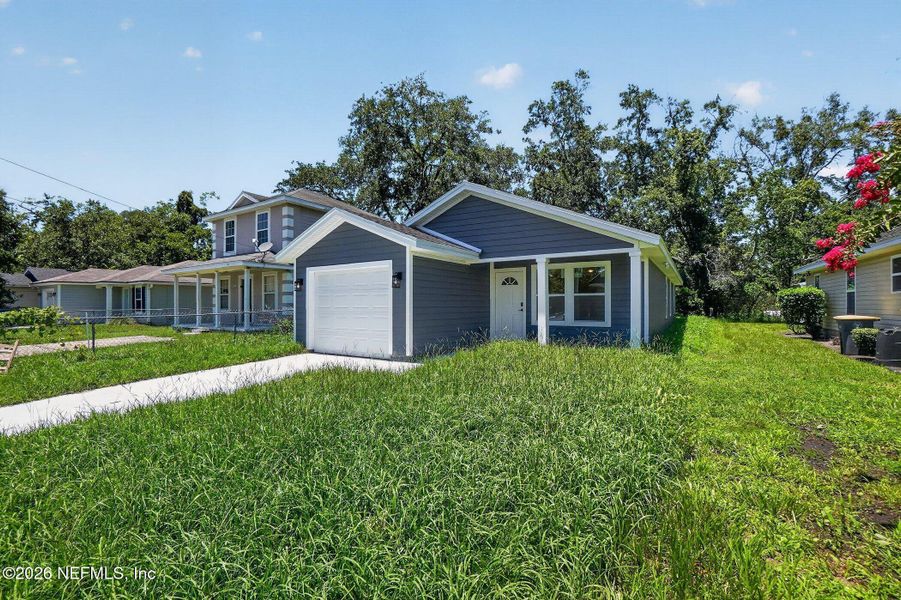Front exterior of a new home in , Jacksonville, FL, highlighting curb appeal (Image 2). Front exterior of a new home in , Jacksonville, FL, highlighting curb appeal (Image 2).
