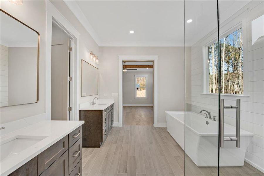 Furnished interior view inside a new home in , Hiram (Image 17).