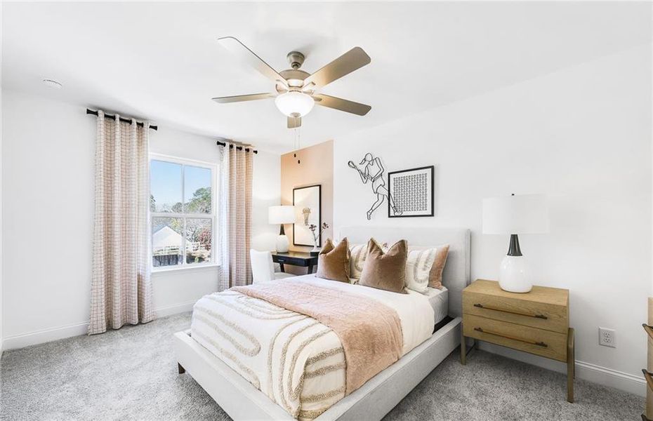 Furnished interior view inside a new home in Haverhill Estates, Dacula (Image 4).