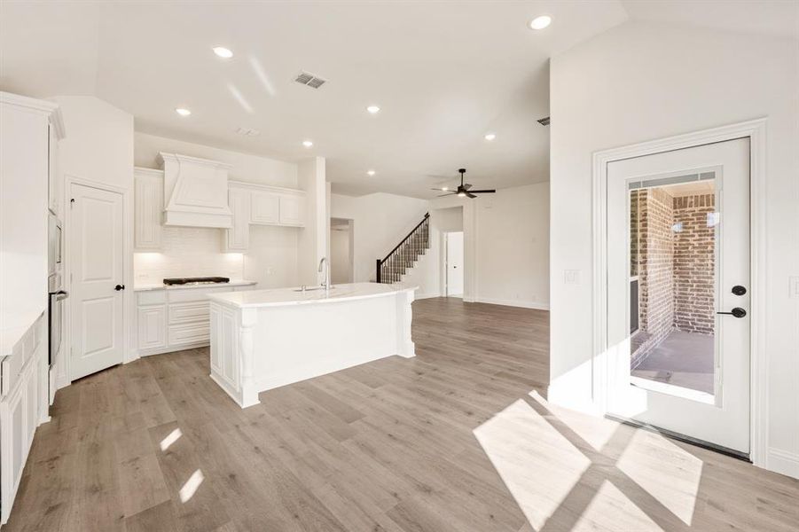 Furnished interior view inside a new home in Union Park Classic 55, Little Elm (Image 9).