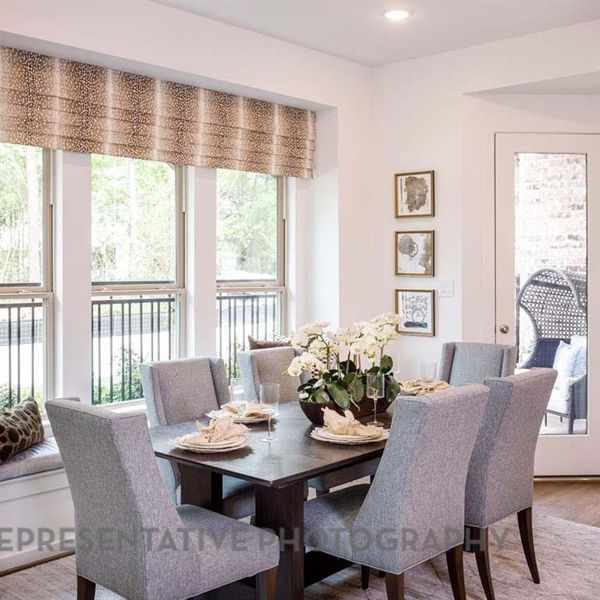 Furnished interior view inside a new home in Bridgeland Central: The Villas, Cypress (Image 29).