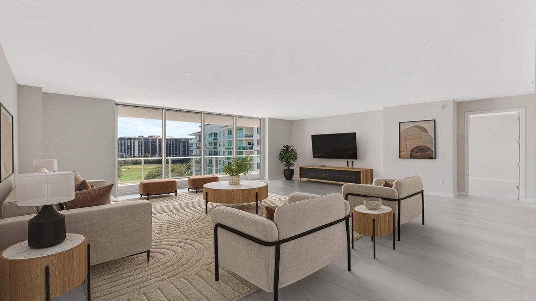 Furnished interior view inside a new home in Alina Residences, Boca Raton (Image 5).