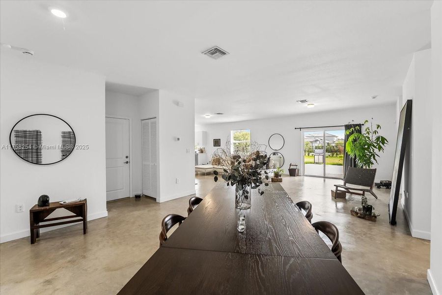 Furnished interior view inside a new home in , Miami (Image 9).
