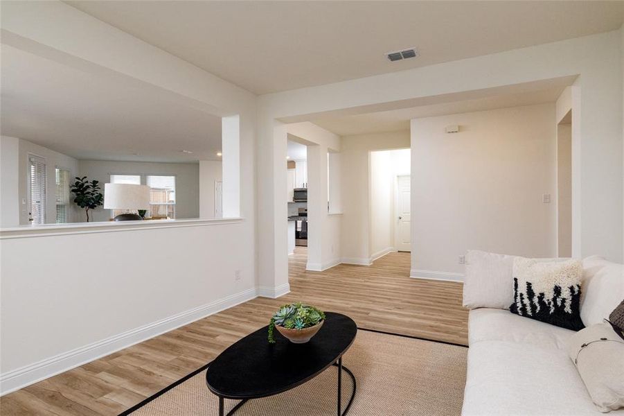 Furnished interior view inside a new home in The Preserve Estates, Northlake (Image 14).