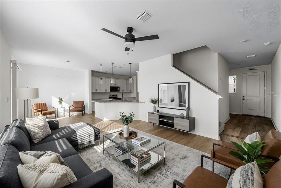 Furnished interior view inside a new home in Heron Bay, Palmetto (Image 9). Furnished interior view inside a new home in Heron Bay, Palmetto (Image 9).