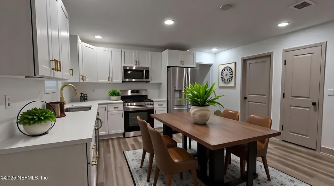 Furnished interior view inside a new home in , Jacksonville (Image 13). Furnished interior view inside a new home in , Jacksonville (Image 13).