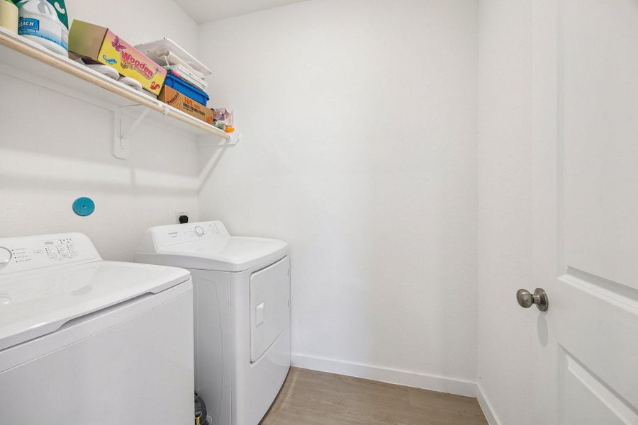 Laundry room located on the first floor Laundry room located on the first floor