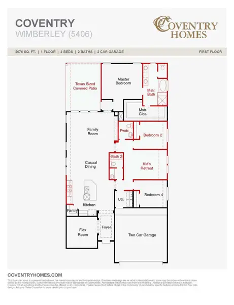 2D floor plan layout of this home in , Spring, TX (Image 2). 2D floor plan layout of this home in , Spring, TX (Image 2).