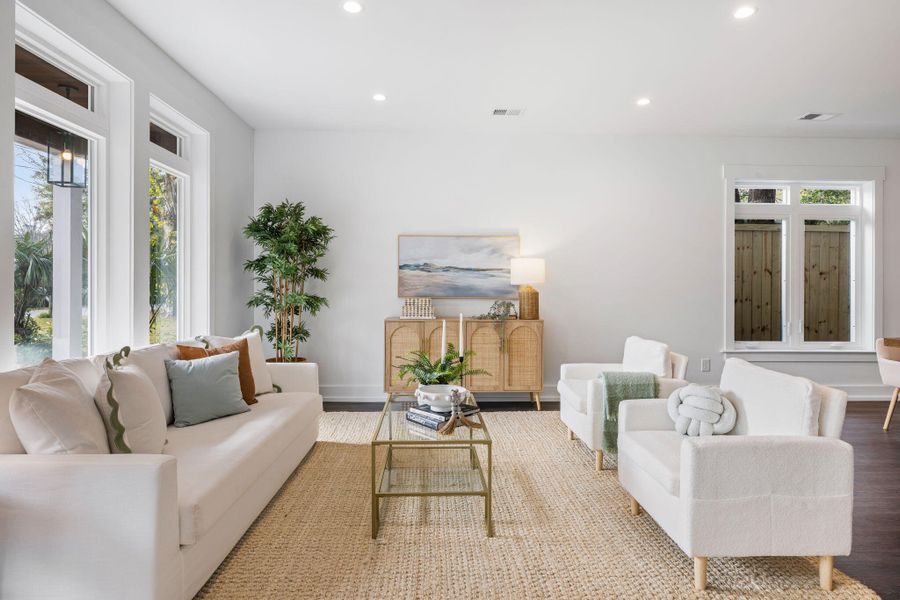 Furnished interior view inside a new home in , Charleston (Image 13). Furnished interior view inside a new home in , Charleston (Image 13).