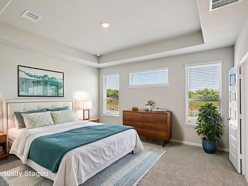 Furnished interior view inside a new home in Kemah Crossing - Luxe Series, Kemah (Image 13). Furnished interior view inside a new home in Kemah Crossing - Luxe Series, Kemah (Image 13).