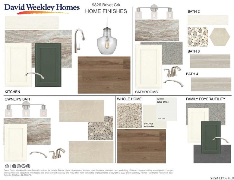Sample of building materials used in homes in Windsong - Legacy Series, Boerne (Image 3).