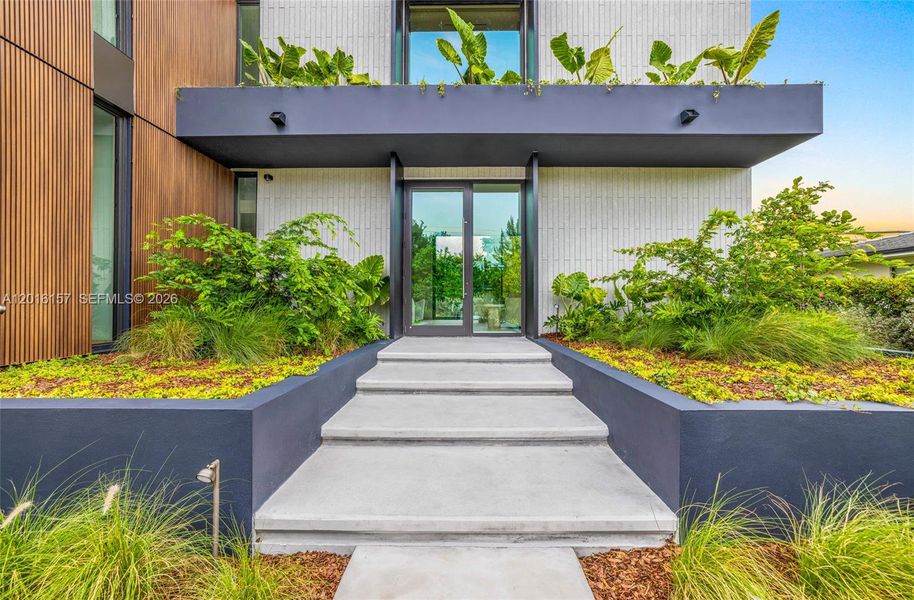 Exterior details and patio area of a home in , Miami Beach (Image 32).