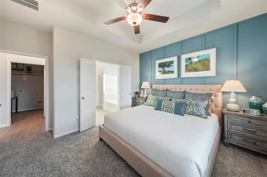 Furnished interior view inside a new home in Granger Pines, Conroe (Image 23).
