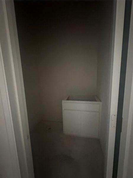 Mud Bench and half bath off garage entrance