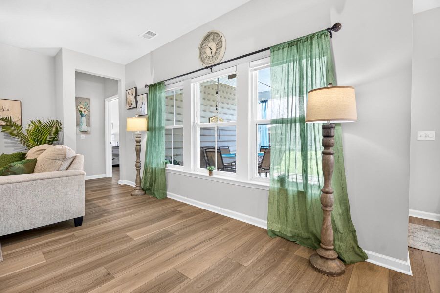 Furnished interior view inside a new home in Horizons at Summers Corner | 55+, Summerville (Image 55).