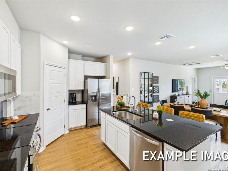Furnished interior view inside a new home in Agave, San Antonio (Image 6).