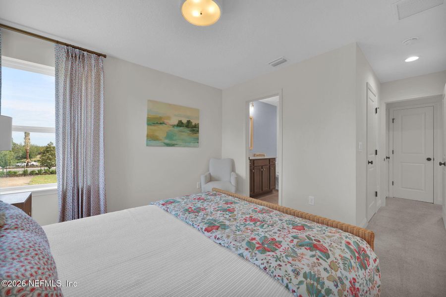 Furnished interior view inside a new home in Mariposa at EverRange 40' Series, Jacksonville (Image 37).