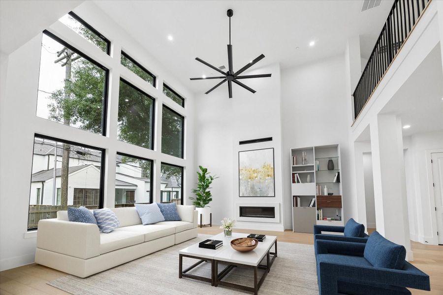 Furnished interior view inside a new home in , Bellaire (Image 19).