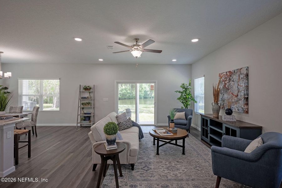 Furnished interior view inside a new home in , Jacksonville (Image 32). Furnished interior view inside a new home in , Jacksonville (Image 32).