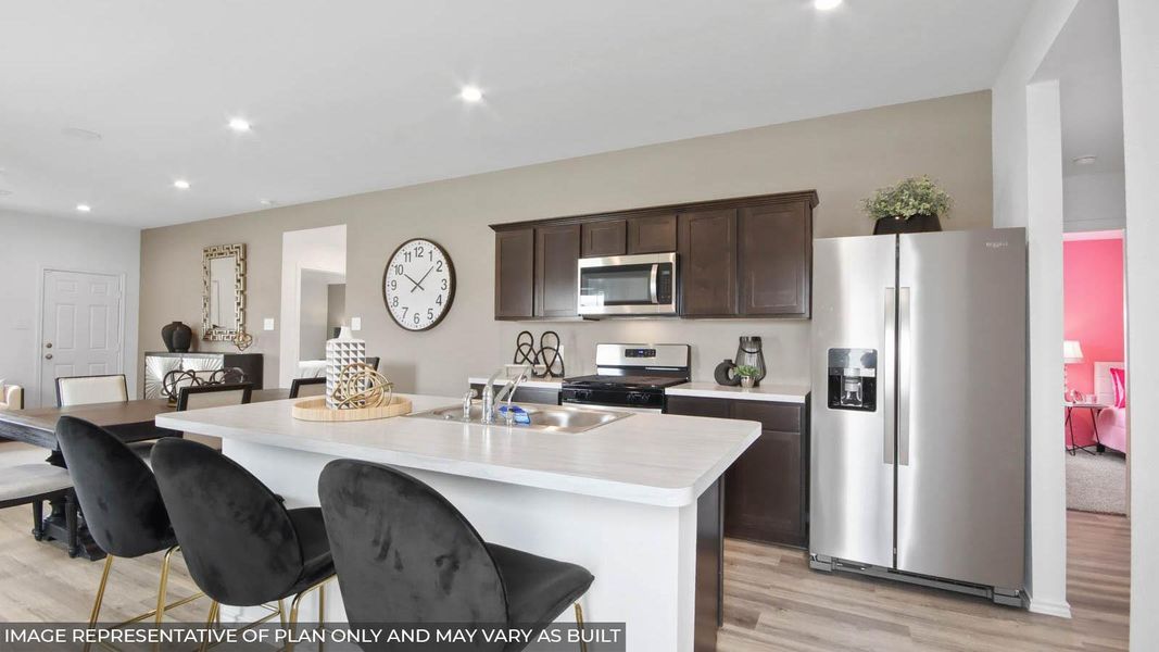 Furnished interior view inside a new home in , Crosby (Image 5).