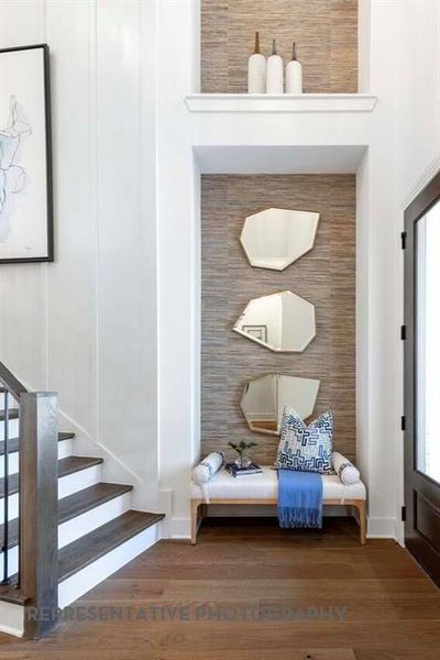 Furnished interior view inside a new home in Wildridge, Oak Point (Image 10).