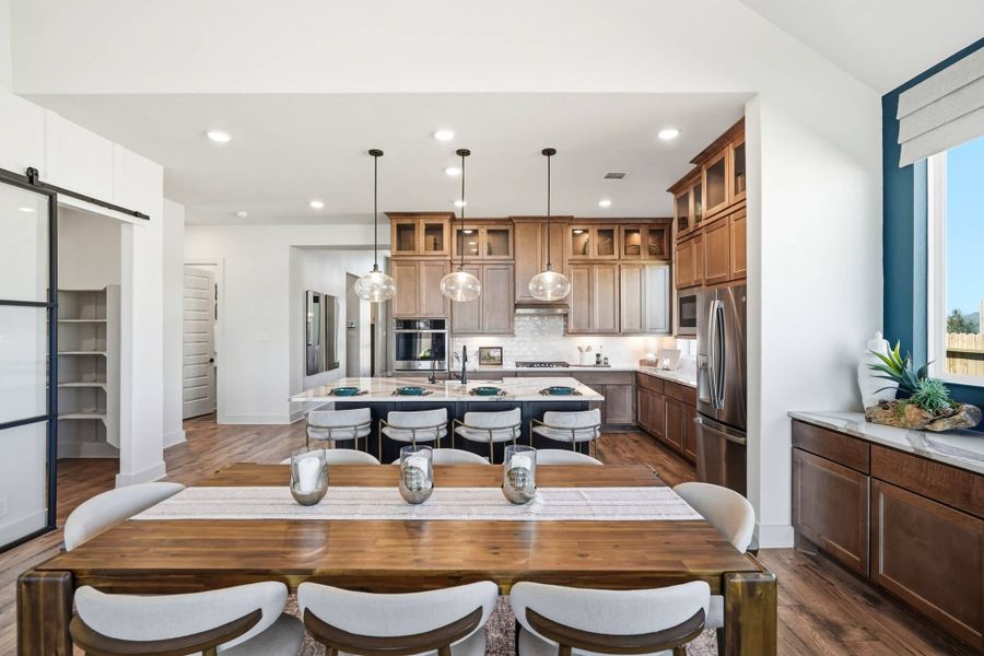 Furnished interior view inside a new home in Prominence, San Antonio (Image 37).