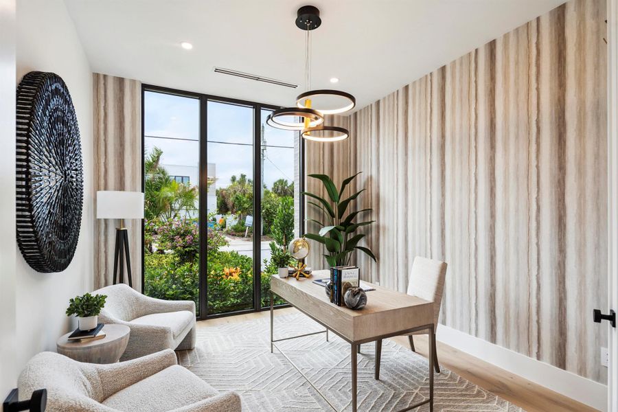 Furnished interior view inside a new home in , West Palm Beach (Image 17).