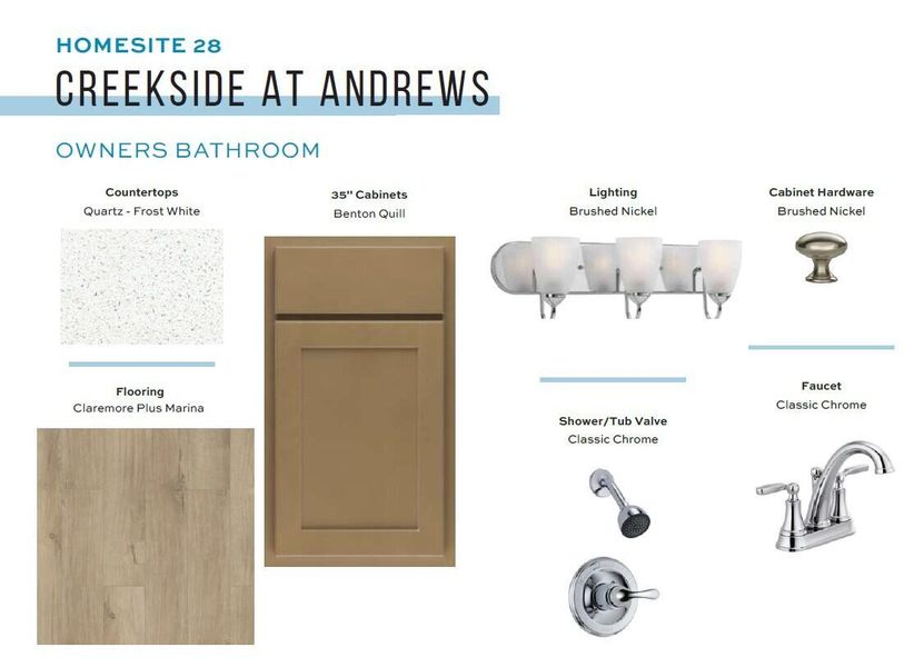 Sample of building materials used in homes in Creekside at Andrews, Summerville (Image 25). Sample of building materials used in homes in Creekside at Andrews, Summerville (Image 25).