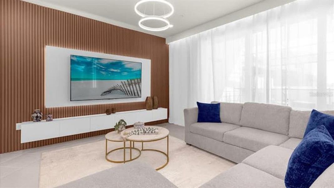 Furnished interior view inside a new home in , Clermont (Image 11).