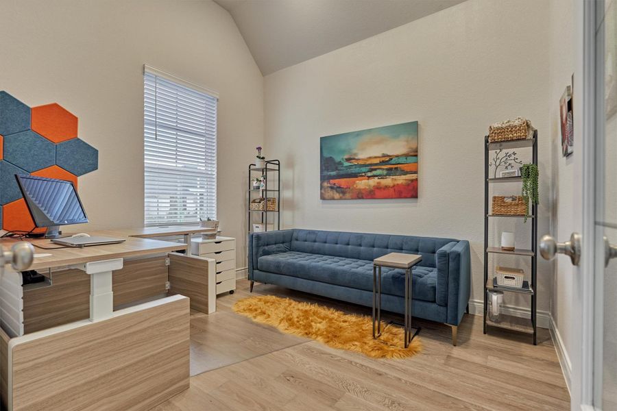 Furnished interior view inside a new home in Audubon 60', Magnolia (Image 12).