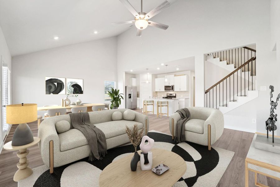 Photo is not of the actual home but is an inspirational photo of builder’s model home and may depict options, furnishings, and/or decorator features that are not included.