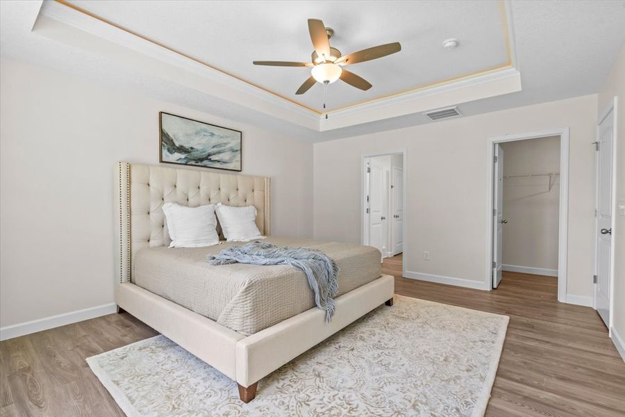 Representative furnished interior of a home built from the Fernwood by Enchanted Homes in Guadalupe Heights, Seguin (Image 12).