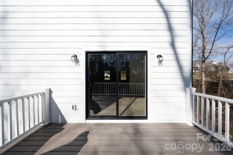 Exterior details and patio area of a home in , Hickory (Image 4).