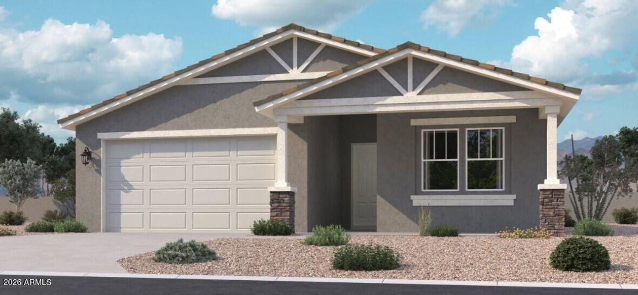 Lavender D1 Elevation Left Garage Lavender D1 Elevation Left Garage