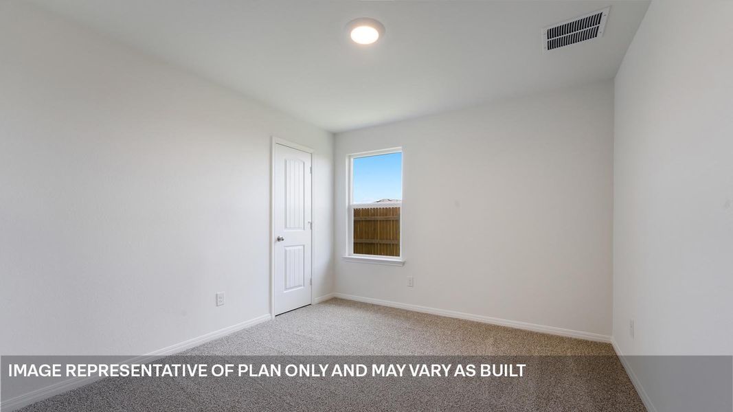 Spacious, unfurnished interior of a new home in Trails at Wildhorse, Austin (Image 21).