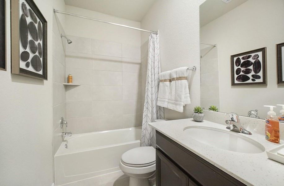 Furnished interior view inside a new home in Sorella: Signature Collection, Tomball (Image 11).