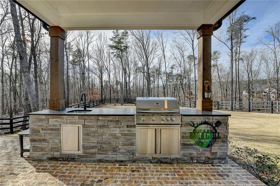 Exterior details and patio area of a home in , Ball Ground (Image 24).
