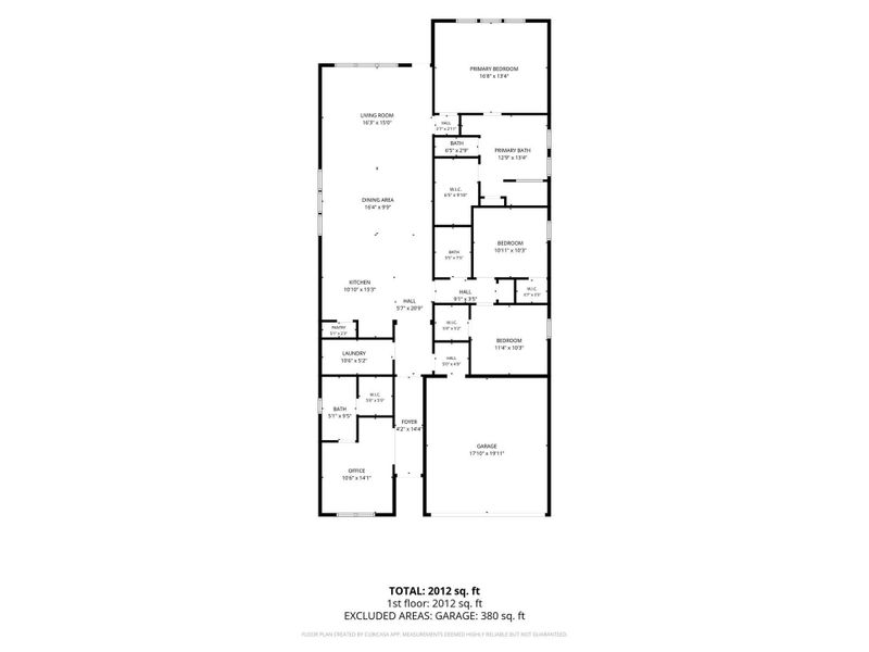 Floorplan- buyer to verify all measurements. Floorplan- buyer to verify all measurements.