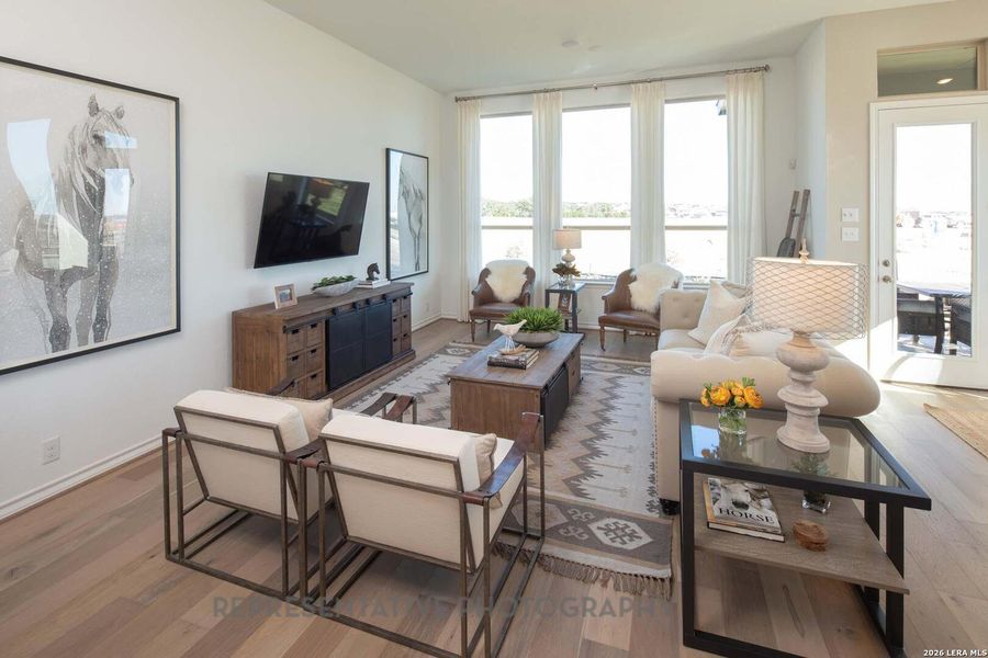 Furnished interior view inside a new home in Davis Ranch, San Antonio (Image 23).