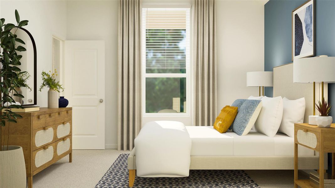 Furnished interior view inside a new home in Anniston, Katy (Image 14). Furnished interior view inside a new home in Anniston, Katy (Image 14).